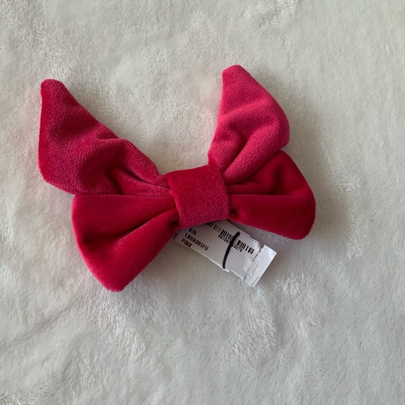 LELE SADOUGHI Fuchsia Petite Bow Barrette main image 4